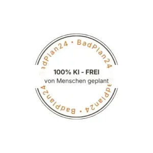 DoppelLogo BadPlan24 erstellt jede Badplanung persönlich – 100 % KI-frei und von erfahrenen Planern umgesetzt.